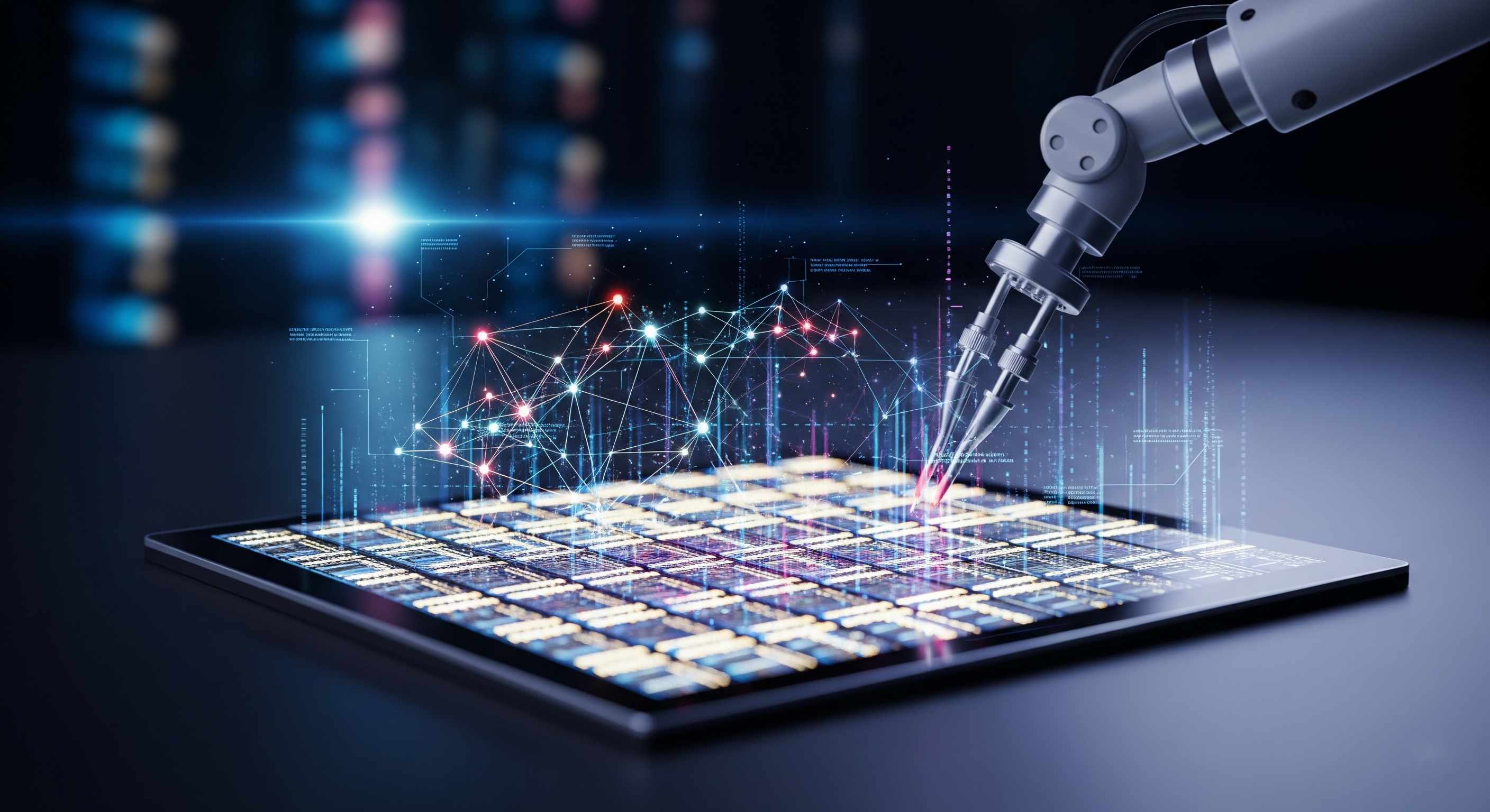 Professional reviewing patent documents on a laptop